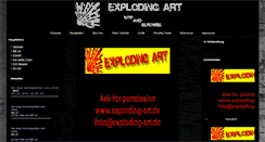 Desktop Screenshot of exploding-art.de