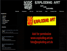 Tablet Screenshot of exploding-art.de